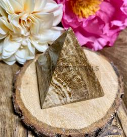 Kalcit čokoládový pyramída 5cm